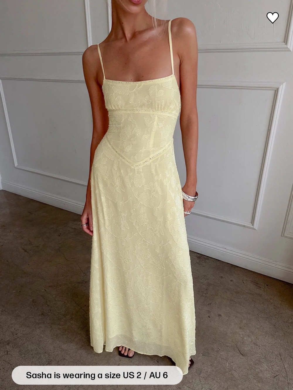 Princess Polly South Of France Maxi Dress Yellow